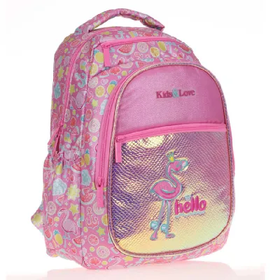 Kaukko Simli Flamingo Premium Okul Çantası
