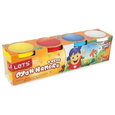 Lets 4 Renk Oyun Hamuru 460 Gr. Sağlıklı Ürün       