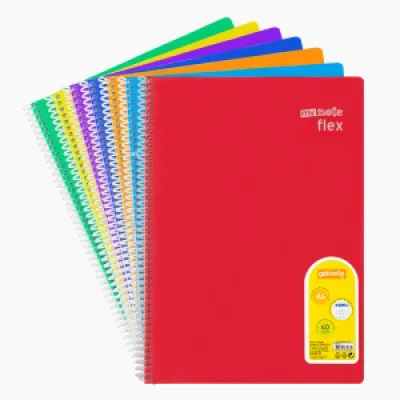 Defne 72 Yp. A4 Plastik Dokulu Kapak Telli Defter ( Kareli ) 