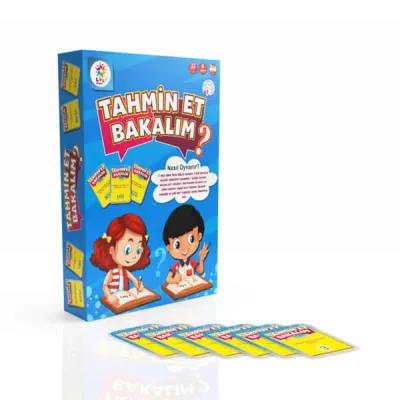 Tahmin Et  Bakalım Eğitici Kartlar Eğlenceli Aile Oyunu