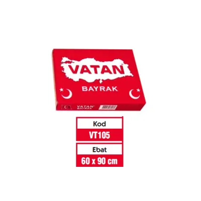 Vatan 60x90 cm Alpaka Bayrak  1. Kalite       