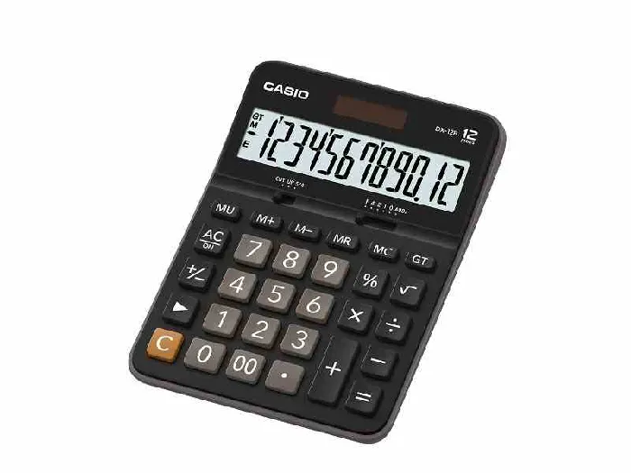 Casio Dx-12 B Masa Üstü Hesap Makinası 12 Digit