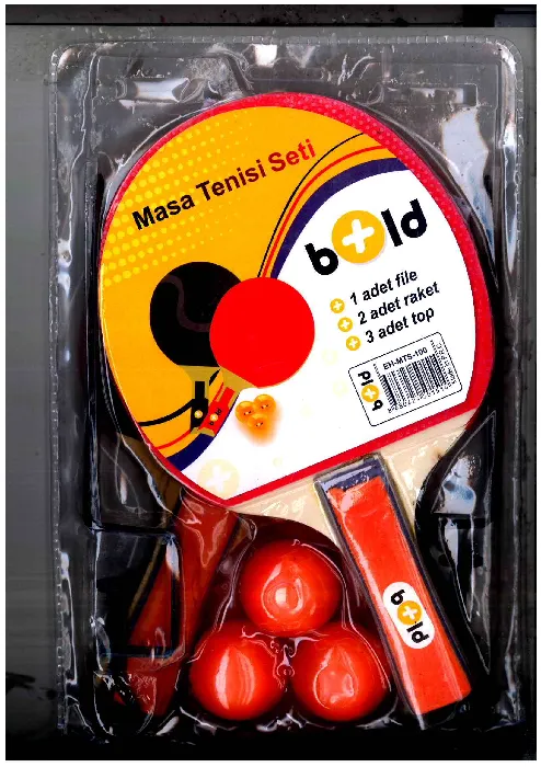 Bold Masa Tenisi Fileli (1 File + 2 Raket + 3 Top )