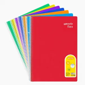 Defne 96 Yp. A4 Plastik Dokulu Kapak Telli Defter ( Çizgilili ) 