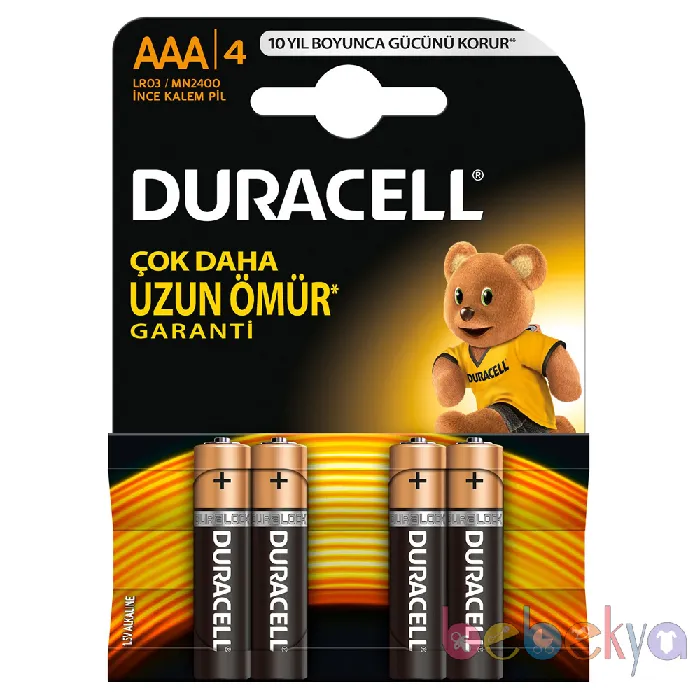 Duracell AAA İnce Pil 4'lü (LR3)         
